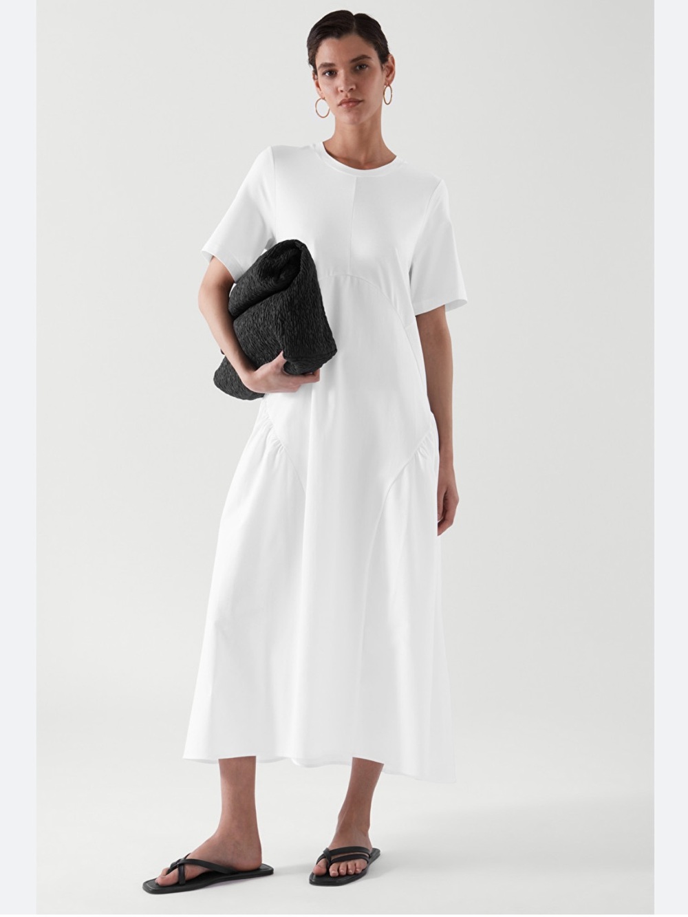 COS White Maxi Dress Minimal XS